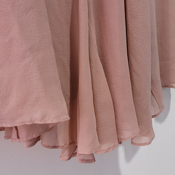 Arden B Powder Pink Swing Flare Flowing Tea Length Dress Sz Small - Picture 5 of 6